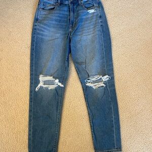 American Eagle Blue Distressed Women Jeans
